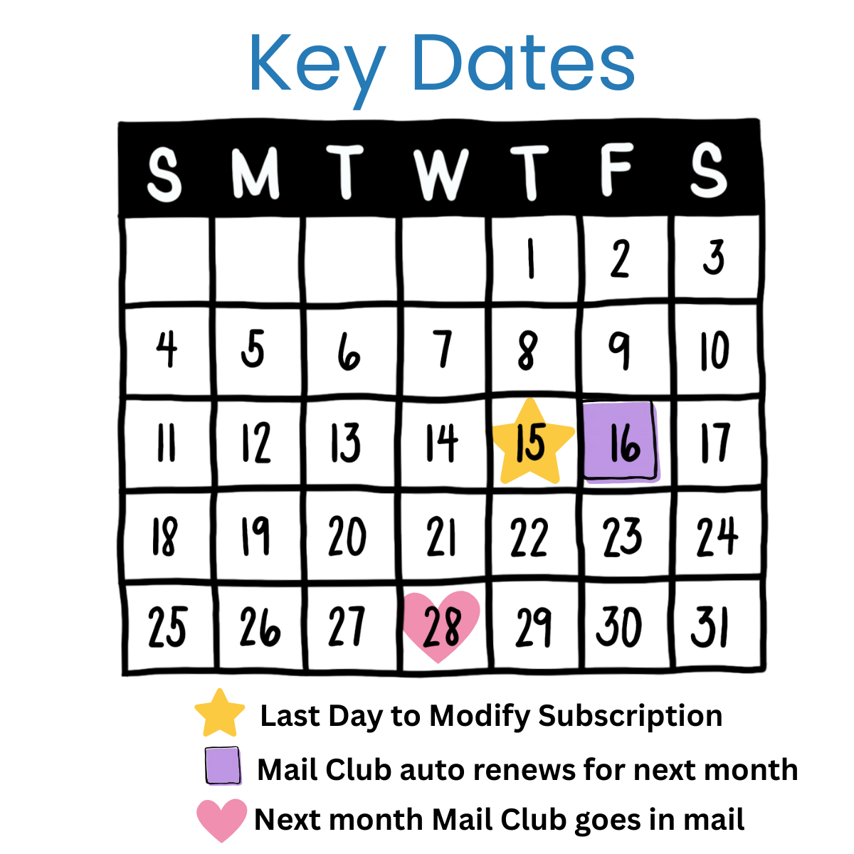 Monthly Grace Filled Mail Club
